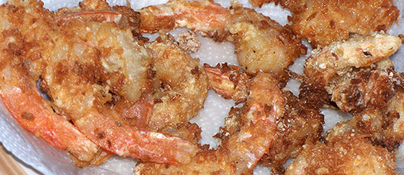 Crevettes à la noix de coco