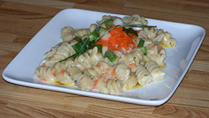 Pates rotini poulet cremeux