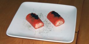 Roulade de saumon fumé